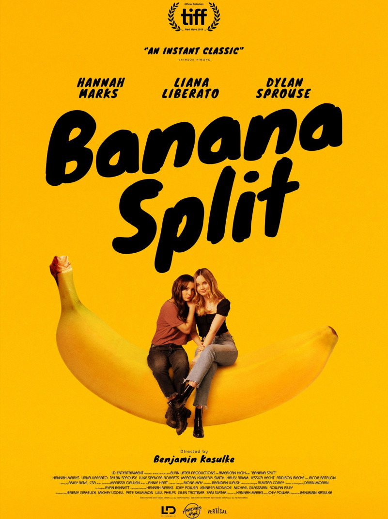 banana split (2020) movie font