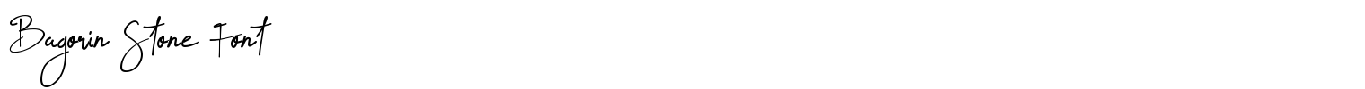 Bagorin Stone Font