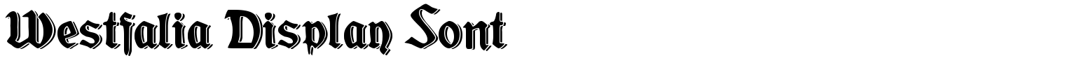 Westfalia Display Font