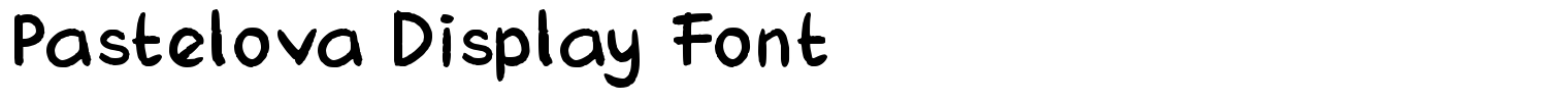 Pastelova Display Font