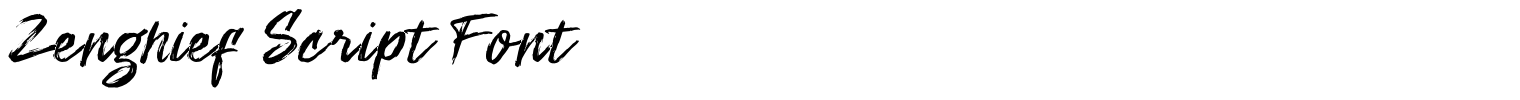 Zenghief Script Font