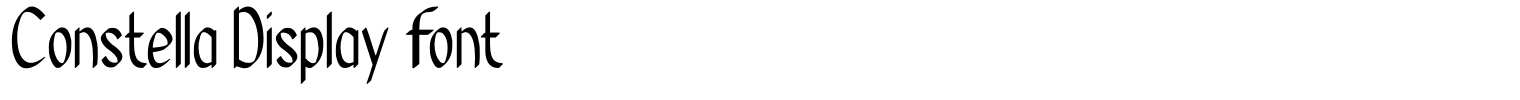 Constella Display Font