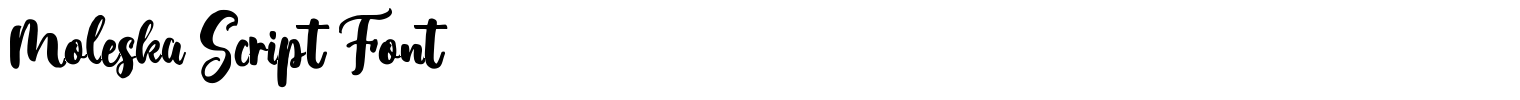 Moleska Script Font