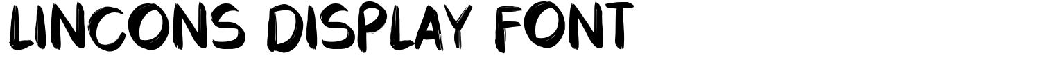 LINCONS Display Font