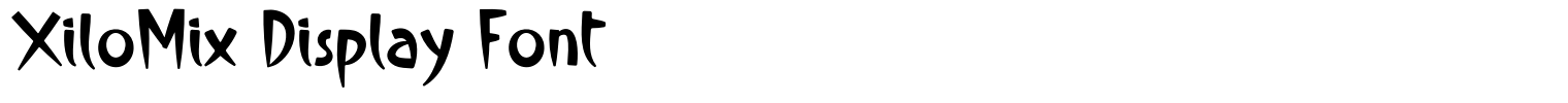 XiloMix Display Font