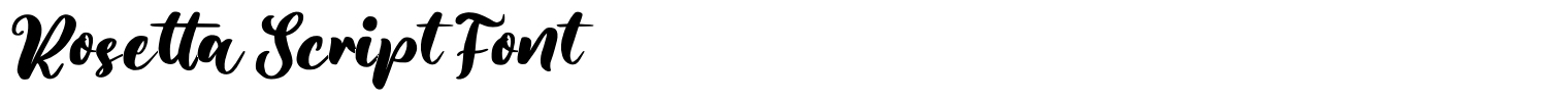 Rosetta Script Font