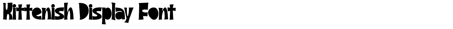 Kittenish Display Font