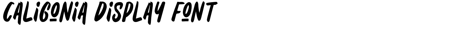 Caligonia Display Font