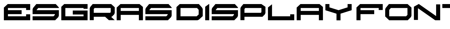Esgras Display Font