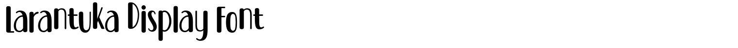 Larantuka Display Font