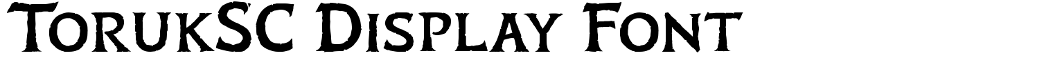 TorukSC Display Font