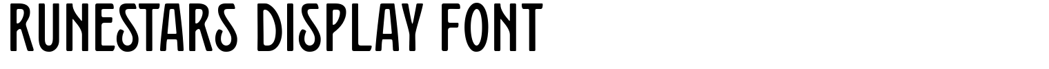 Runestars Display Font