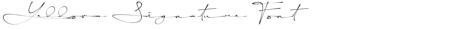 Yellova Signature Font