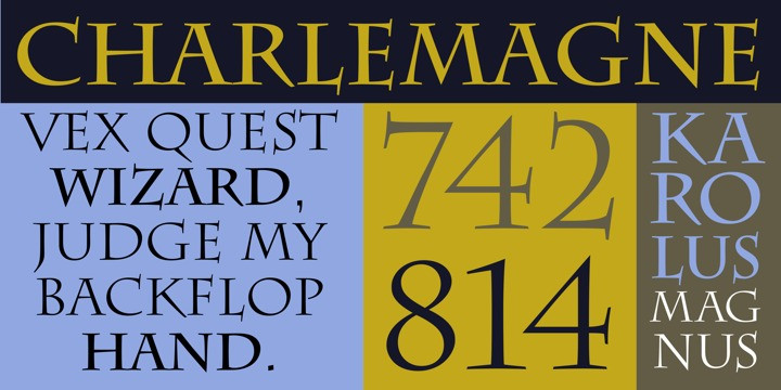 Charlemagne Font Download Fonts