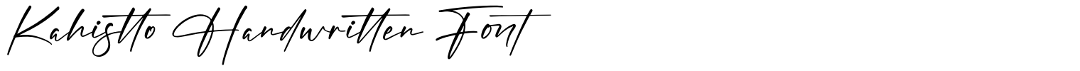 Kahistto Handwritten Font