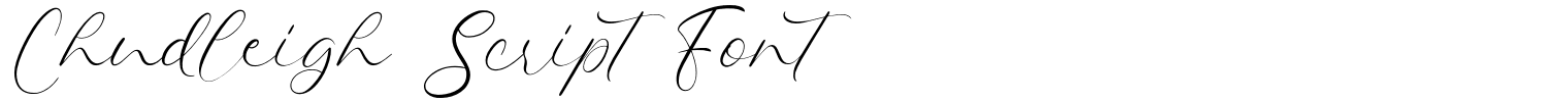 Chudleigh Script Font