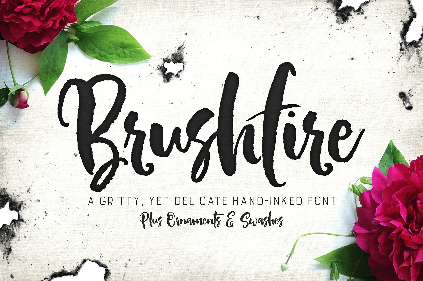 Brushfire Typeface + Extras