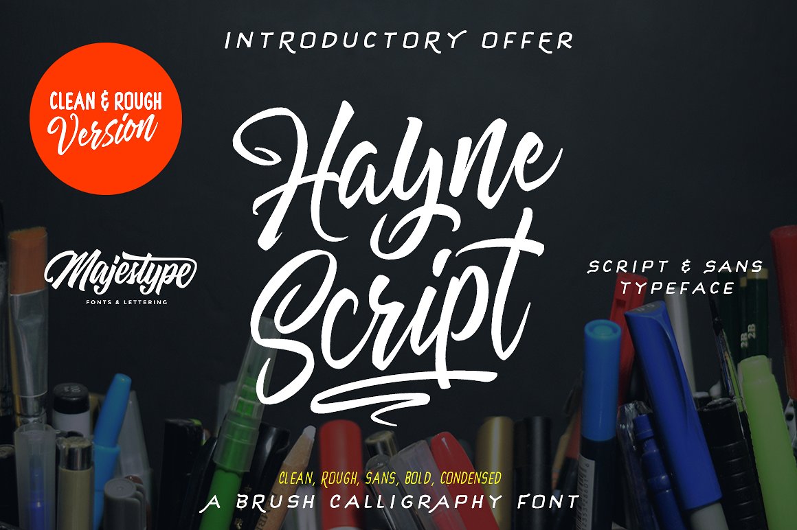 Hayne Script Clean & Rough