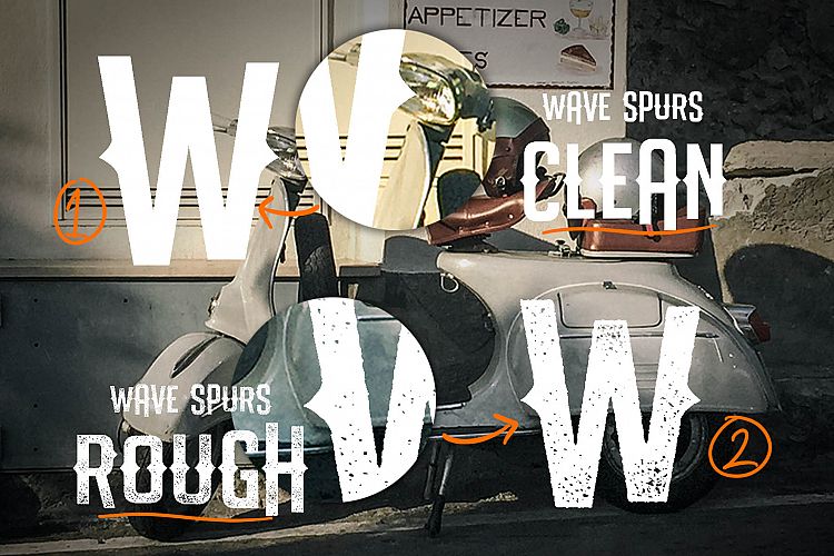 The Wave Spurs Typeface The Wave Spurs Typeface