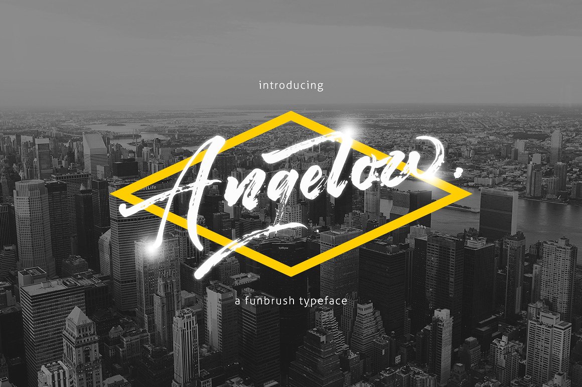 Angelow Brush Font