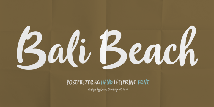 Bali Beach Script Fontlotcom