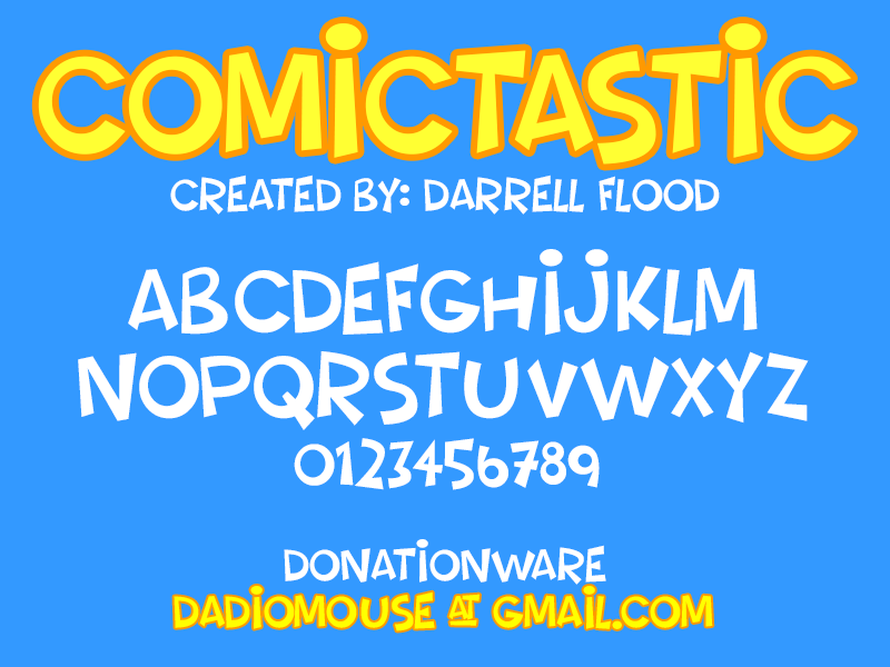 Comictastic Typeface