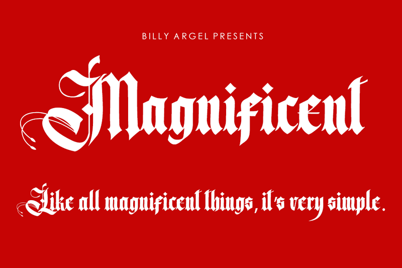 Magnificent Typeface