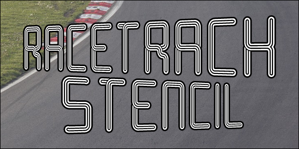 Racetrack Stencil