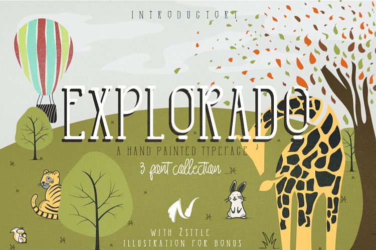 Explorado Typeface Explorado Typeface
