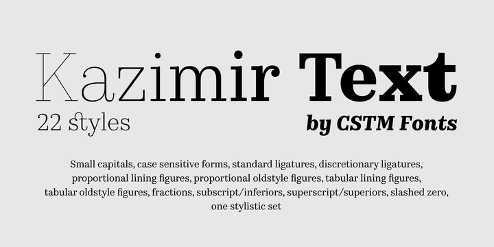 Kazimir Text Kazimir Text