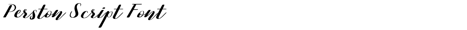 Perston Script