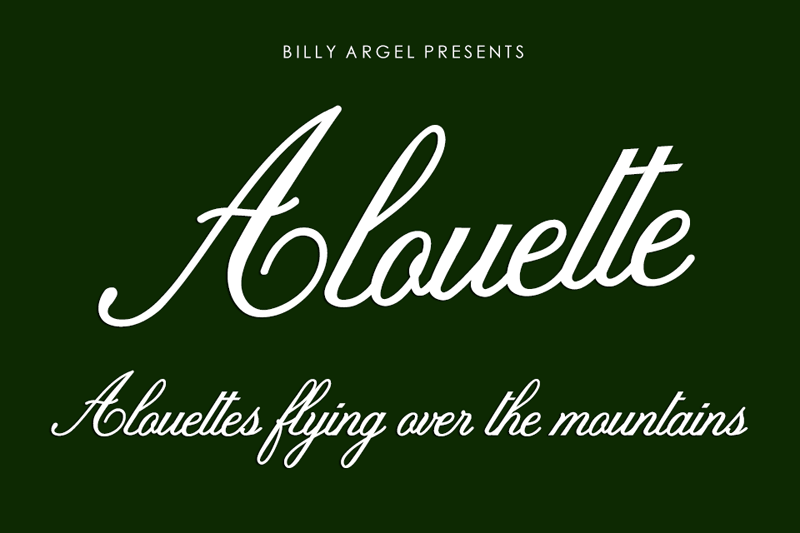 Alouette Script