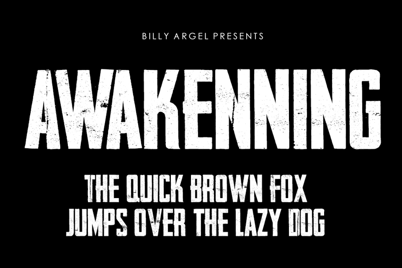 Awakenning Typeface
