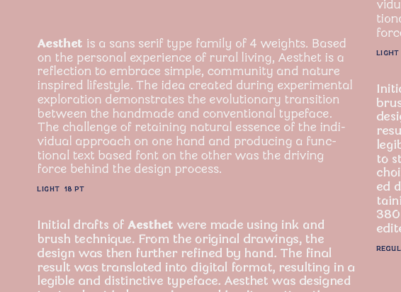 Aesthet Typeface