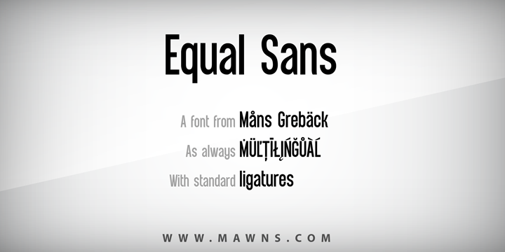 Equal Sans Equal Sans