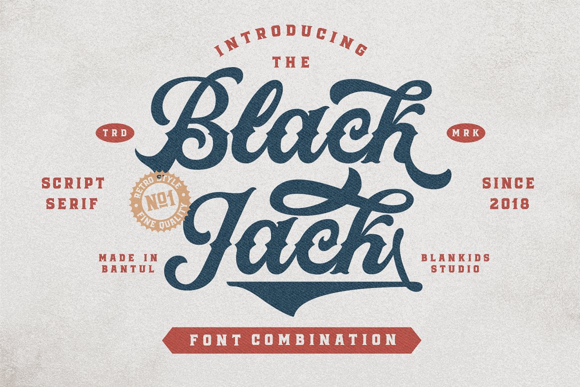 Free Black Jack Combination Script Fonts