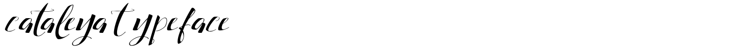 Cataleya Typeface