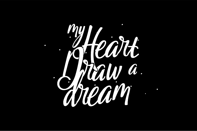 Winterfall Handlettring Winterfall Handlettring