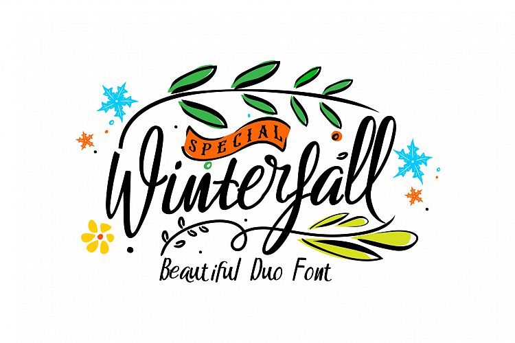 Winterfall Handlettring Winterfall Handlettring