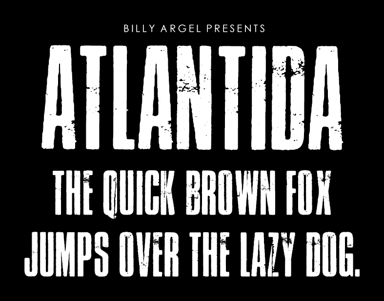 Atlantida Typeface Atlantida Typeface
