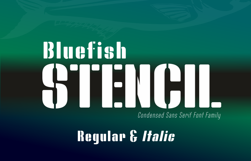Bluefish Stencil Bluefish Stencil
