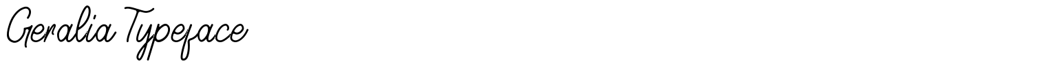 Geralia Typeface