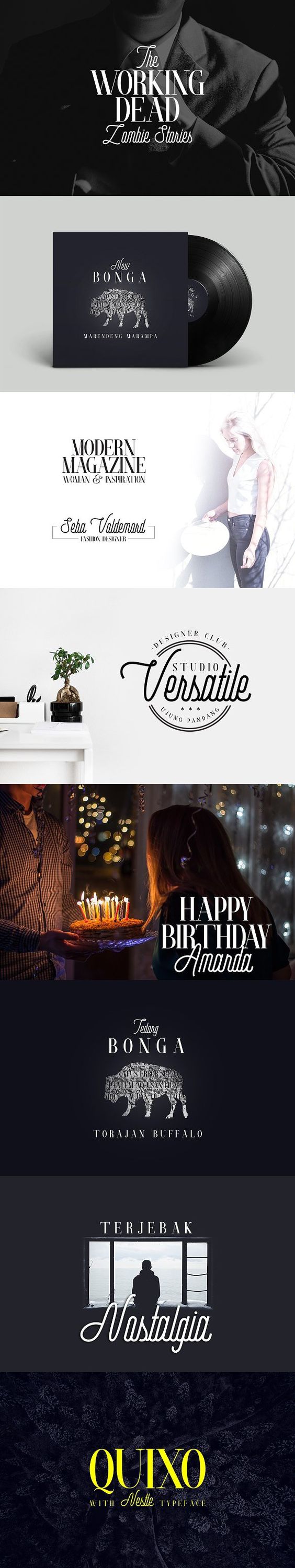 Quixo + Nestle Typeface Quixo + Nestle Typeface