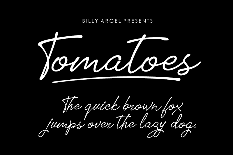 Tomatoes Handwritten