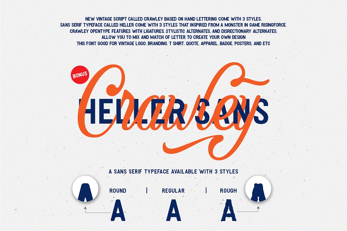 Crawley Vintage Script