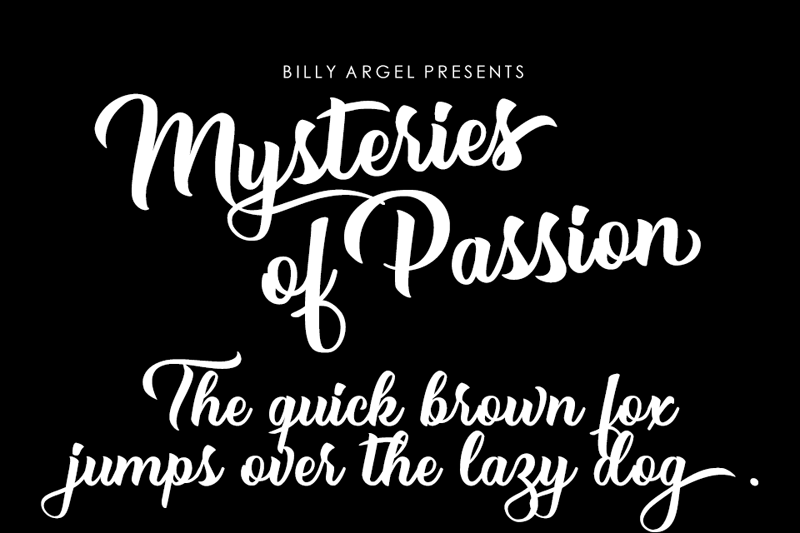 Mysteries of Passion Script