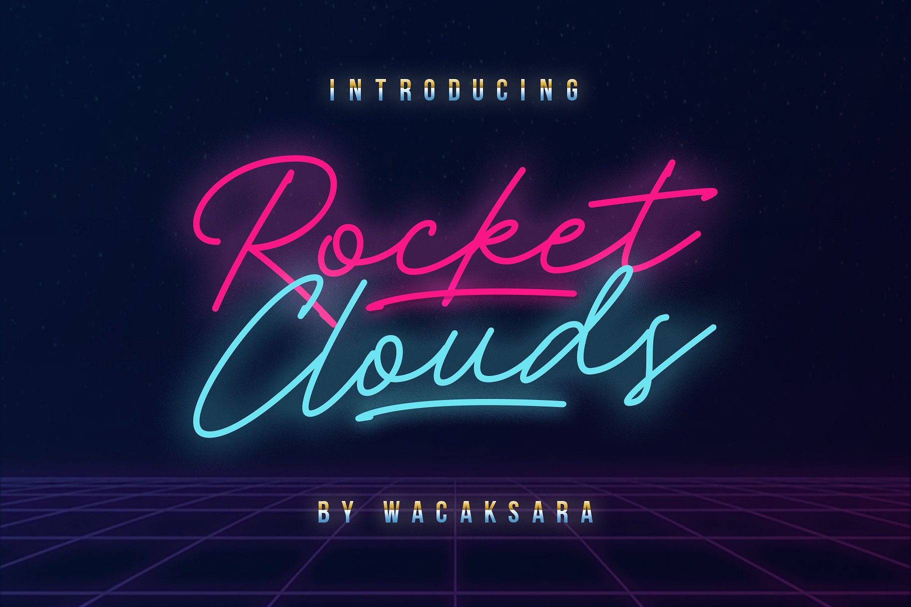 Rocket Clouds Handwriting