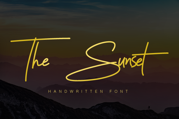The Sunset Handwriting The Sunset Handwriting