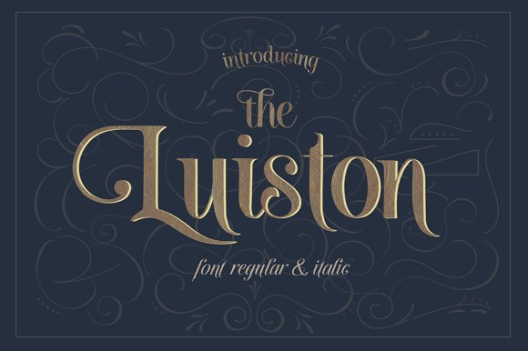 The Luiston Font Family - Download fonts