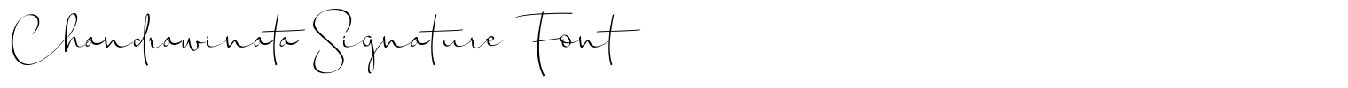 Chandrawinata Signature Font